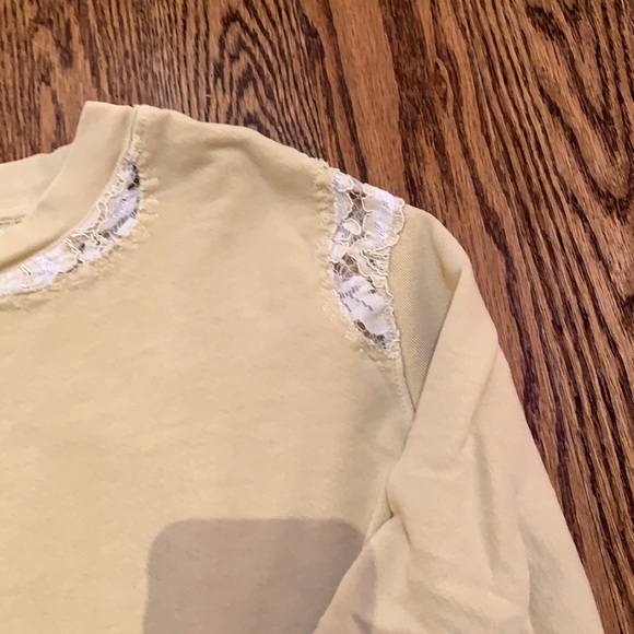 Stateside (from Anthropologie) Lace Vintage Look Sweatshirt - Picture 3 of 6